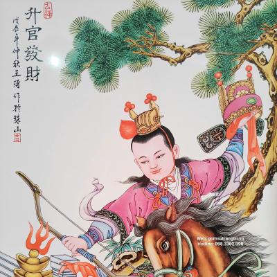 TRANH SỨ KHUNG GỖ – VINH QUY BÁI TỔ